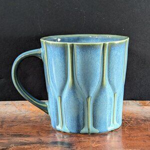 2010 Starbucks Lucky Bamboo Mug, Blue Green Texture, ca 16 oz